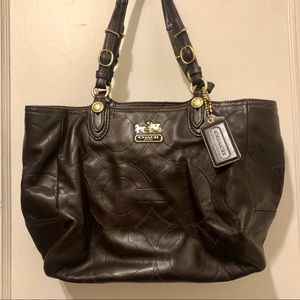 Genuine leather Coach purse